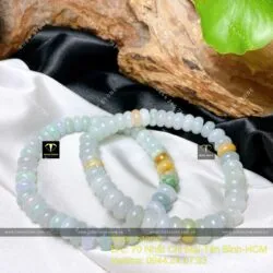 Chuỗi vòng tay bánh xe ngọc Cẩm thạch, ĐK 8mm - Hình ảnh 2