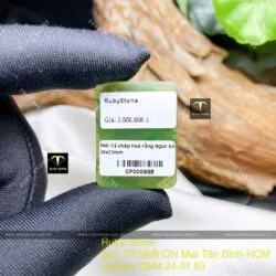 Mặt dây chuyền Cá chép hoá Rồng Ngọc Bích Canada, KT 30mm - Hình ảnh 6