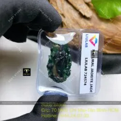 Phật Quan Thế Âm Bồ Tát ngọc Phỉ Thuý Mực Dục - Hình ảnh 5
