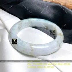 Vòng tay ngọc cẩm thạch Myanmar, ni tay 55mm