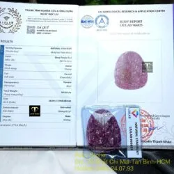 Phổ Hiền Bồ Tát – Phật bản mệnh Ruby Nam Phi, tuổi Thìn - Tỵ, KT 38mm - Hình ảnh 5