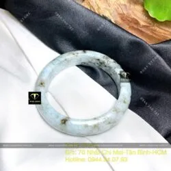 Vòng ngọc cẩm thạch Myanmar, ni tay 54mm - Ảnh 5