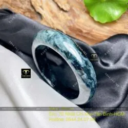 Vòng ngọc cẩm thạch Myanmar, ni tay 53mm - Ảnh 4