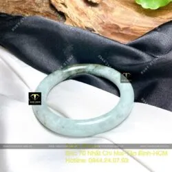 Vòng tay ngọc cẩm thạch Myanmar, ni tay 53mm - Ảnh 5
