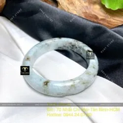 Vòng ngọc cẩm thạch Myanmar, ni tay 54mm - Ảnh 4