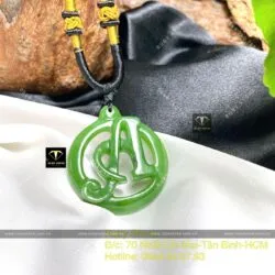 Mặt dây chuyền chữ cái Ngọc Bích, khắc theo yêu cầu - Hình ảnh 5