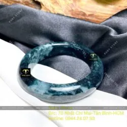 Vòng ngọc cẩm thạch Myanmar, ni tay 53mm - Ảnh 3