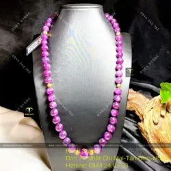 Vòng cổ Ruby sao thiên nhiên 623ct, vàng 18k