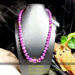 Vòng cổ Ruby sao thiên nhiên 573ct, vàng 18k - Hình ảnh 4