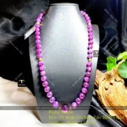 Vòng cổ Ruby sao thiên nhiên 623ct, vàng 18k - Ảnh 4