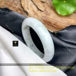 Vòng tay ngọc cẩm thạch Myanmar, ni tay 55mm - Ảnh 4