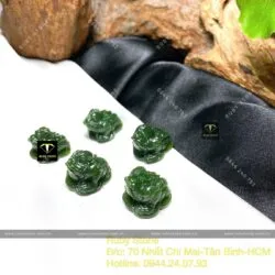 Thiềm thừ Ngọc Bích Canada chiêu tài lộc, KT 20-22mm - Ảnh 6