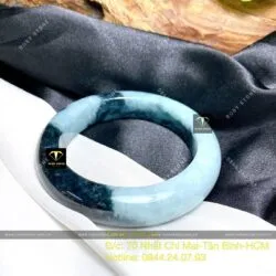 Vòng tay ngọc cẩm thạch Myanmar, ni tay 53mm - Ảnh 2