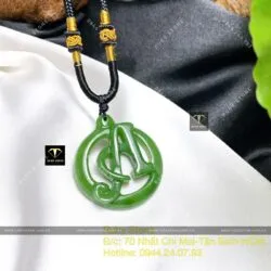 Mặt dây chuyền chữ cái Ngọc Bích, khắc theo yêu cầu - Hình ảnh 6