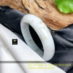 Vòng tay ngọc cẩm thạch Myanmar, ni tay 55mm - Ảnh 2