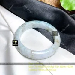 Vòng tay ngọc cẩm thạch Myanmar, ni tay 55mm - Ảnh 3