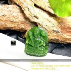 Hư không tạng bồ tát – Phật bản mệnh tuổi Sửu- Dần, ngọc bích Canada, KT 40mm - Ảnh 8