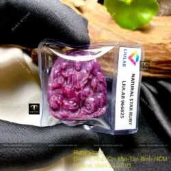 Phổ Hiền Bồ Tát – Phật bản mệnh Ruby Nam Phi, tuổi Thìn - Tỵ, KT 38mm