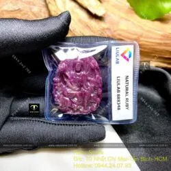Phổ Hiền Bồ Tát – Phật bản mệnh Ruby Nam Phi, tuổi Thìn – Tỵ, KT 38mm - Ảnh 4