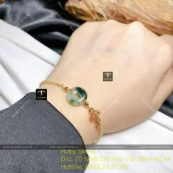 Lắc tay đồng điếu ngọc Phỉ thuý, bạc 925 - Ảnh 5