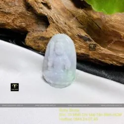 Bất động minh vương – Phật bản mệnh ngọc cẩm thạch tuổi Dậu, KT 38mm