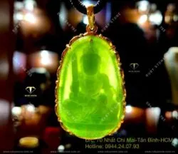 Phật bản mệnh Ngọc Bích Canada, vàng 18k (750) - Hình ảnh 7