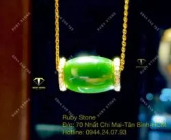 Mặt dây Lu thống Ngọc Bích Canada, vàng 18k - Hình ảnh 6