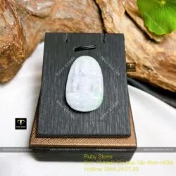 Bất động minh vương – Phật bản mệnh ngọc cẩm thạch tuổi Dậu, KT 38mm - Ảnh 3