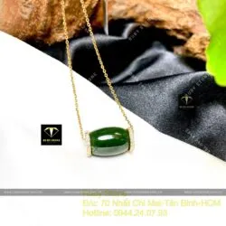 Mặt dây Lu thống Ngọc Bích Canada, vàng 18k - Hình ảnh 2