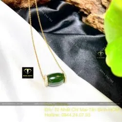 Mặt dây Lu thống Ngọc Bích Canada, vàng 18k - Hình ảnh 4