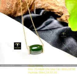 Mặt dây Lu thống Ngọc Bích Canada, vàng 18k
