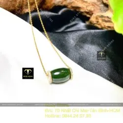 Mặt dây Lu thống Ngọc Bích Canada, vàng 18k - Hình ảnh 3