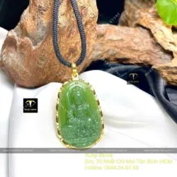 Phật bản mệnh Ngọc Bích Canada, vàng 18k (750) - Hình ảnh 4