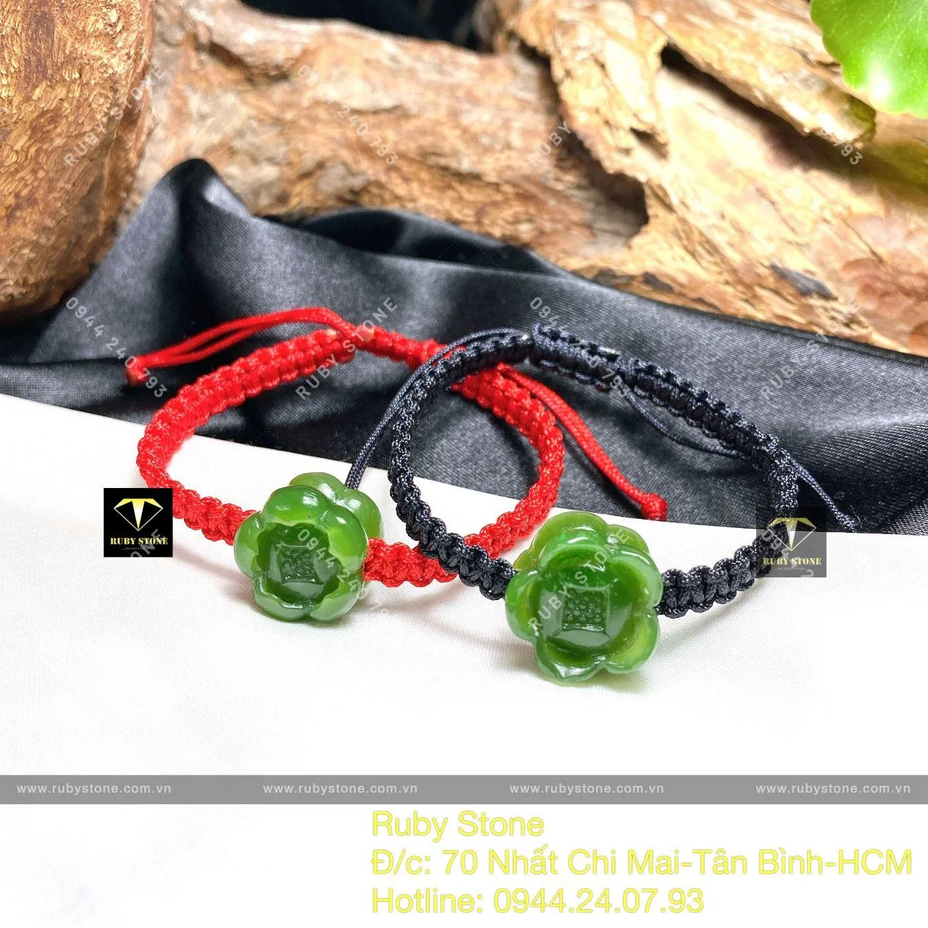 Charm hoa sen Ngọc bích Canada chạm tay Charm hoa sen Ngọc bích Canada chạm tay - Ảnh 8