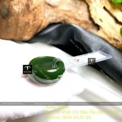 Nhẫn Ngọc Bích Canada xanh đậm - Hình ảnh 4