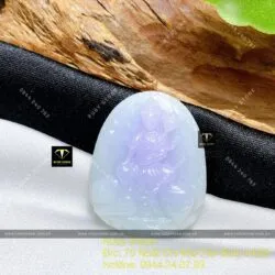 Phổ hiền bồ tát – Phật bản mệnh Ngọc Cẩm Thạch Tử La Lan, tuổi Thìn- Tỵ, KT 28mm