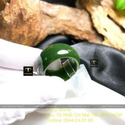 Nhẫn Ngọc Bích Canada xanh đậm - Hình ảnh 2