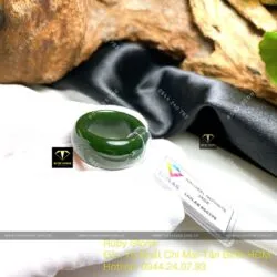 Nhẫn Ngọc Bích Canada xanh đậm - Hình ảnh 3