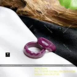 Nhẫn Ruby Nam Phi đỏ mài giác (facet) - Ảnh 3