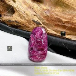 Đại thế chí bồ tát – Phật bản mệnh Ruby Nam Phi, KT 34mm