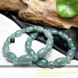 Vòng chuỗi tay Lu thống lam dầu Ngọc cẩm thạch - Hình ảnh 3