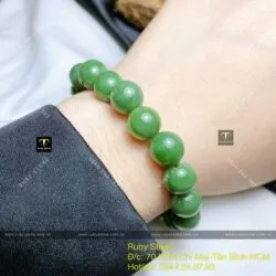 Vòng chuỗi tay Ngọc bích Canada 10 ly - Ảnh 5