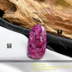 Đại thế chí bồ tát – Phật bản mệnh Ruby Nam Phi, KT 34mm - Ảnh 4