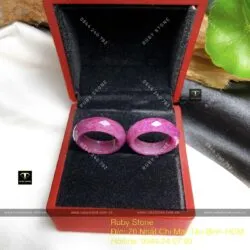 Nhẫn Ruby Nam Phi đỏ mài giác (facet) - Ảnh 4