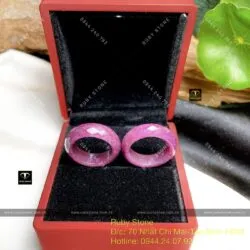 Nhẫn Ruby Nam Phi đỏ mài giác (facet) - Ảnh 6