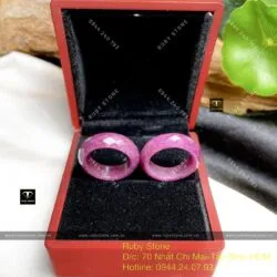 Nhẫn Ruby Nam Phi đỏ mài giác (facet) - Ảnh 5