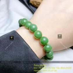 Vòng chuỗi tay Ngọc bích Canada 10 ly - Ảnh 6