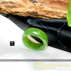 Nhẫn Ngọc bích Canada xanh lá, bản 8 ly - Ảnh 6