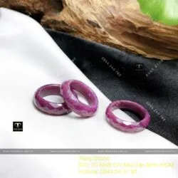 Nhẫn Ruby Nam Phi đỏ mài giác (facet) - Ảnh 2
