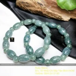 Vòng chuỗi tay Lu thống lam dầu Ngọc cẩm thạch - Hình ảnh 6